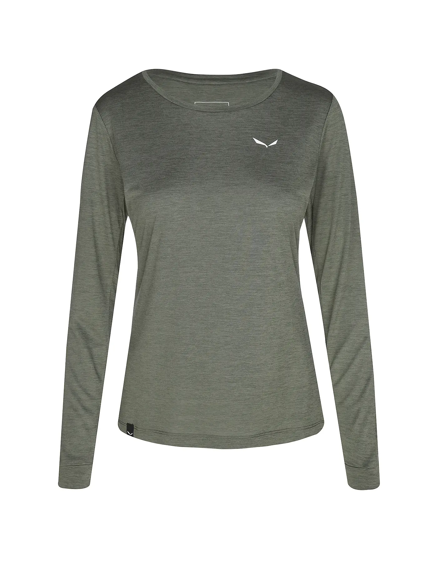 SALEWA | Damen Funktionsshirt Puez Melange Dry'Ton | dunkelgrün